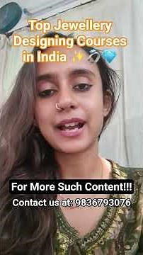 "Top Jewellery Designing Courses in India – Best Institutes & Career Scope! #JewelleryDesign #India