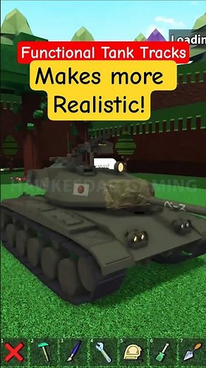 Roblox Build a Boat for Treasure Tank Tracks makes this M-41 Tank more realistic! #babft #roblox