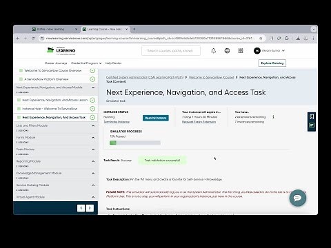 Next Experience, Navigation, and Access ​Task | Servicenow Micro Certification Task