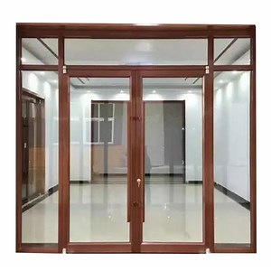 [Hot Item] Self-Closing Commercial Aluminum Storefront Glass Entry Doors with Ada Threshold