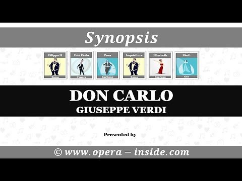 The Synopsis of DON CARLO by Giuseppe Verdi