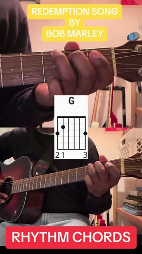 Redemption Song by Bob Marley | Rhythm Chords PART 2 #guitartutorial #acousticguitar #acousticcovers #fyp #bobmarley #redemptionsong #guitartok #guitar #guitarchords