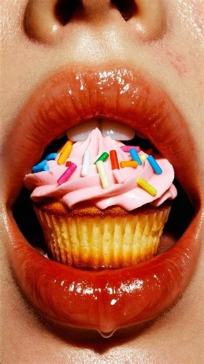 Cream Cupcake ASMR 🧁 #asmr #mukbang