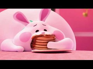 the bunny gets the pancake