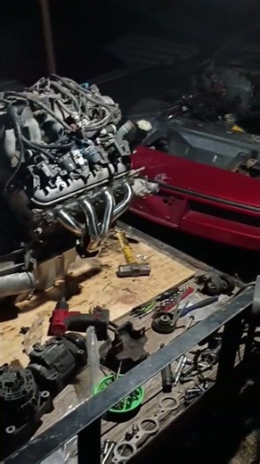 89 C4 LS Swap Part 3 #corvette #lsswap #mechaniclife #oldschool #MobileMechanism#classic