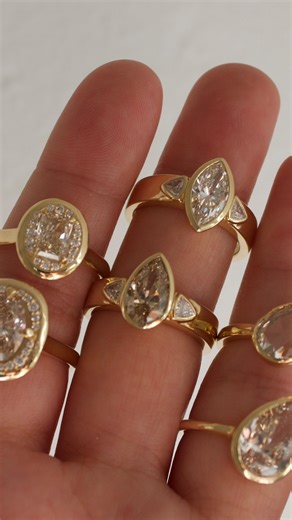 We’re ringing in the New Year with champagne - champagne diamonds, that is…🍾 | Kasia Jewelry