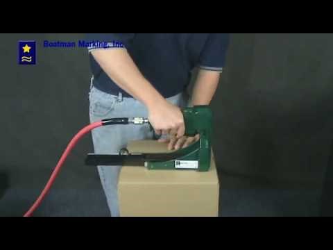 Pneumatic Carton Stapler Demonstration - Boatman Marking