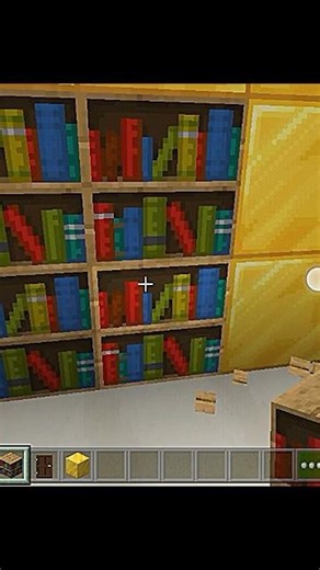 Minecraft Book shelf idea 💡 #shorts