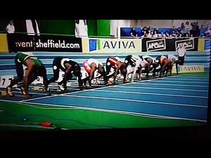 Dwain Chambers Sprinting the 60m