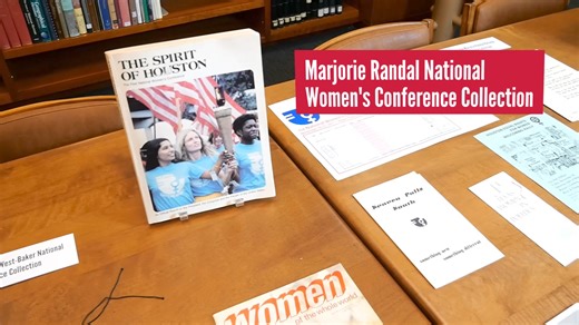 University of Houston Libraries Special Collections is proud to celebrate Women's History Month by highlighting several collections from the Carey C. Shuart Women’s Research Collection. We are happy to share materials from such diverse and inspiring collections, like the Houston Comets Memorabilia Collection, Stephen F. Austin High School Scottish Brigade Drill Team, Judge Vanessa Gilmore Papers, Top Ladies of Distinction, Minnie Fisher Cunningham Papers, as well as the April West-Baker and Marj