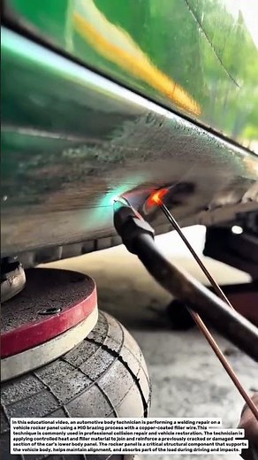 Automotive Rocker Panel Welding Repair | MIG Brazing Technique for Car Body Restoration.