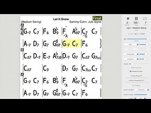"Let It Snow" Backing Track MEDIUM F Major