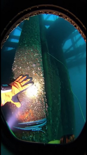 POV: Welding a steel giant in the dark silence 200 feet under the ocean. | POV Universe