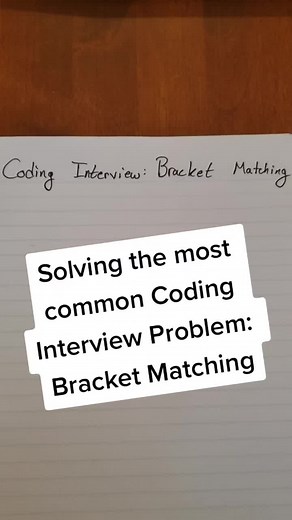Solving the Most Common Coding Interview Problem: Bracket Matching | TikTok