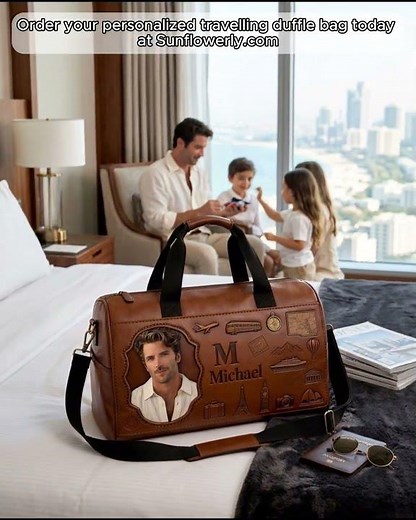 Men Luxury Travel Item - Personalized Travelling Duffle Bag - tvl00051