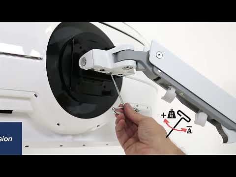 Ergotron HX Monitor Tischhalterung mit HD-Gelenk - Installation