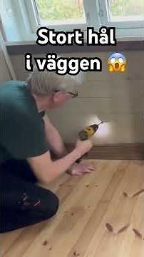 Tar upp stort hål i väggen för ett avgasrör 😱