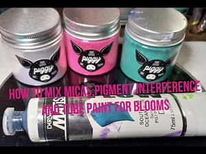 #92 How to mix pigment, mica, interference & tube paint without loosing colour‪@kreationsbykristey‬