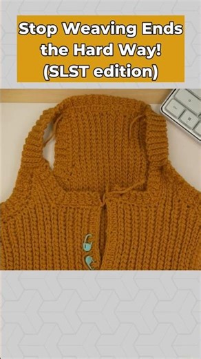 Weave in ends like a pro with this trick #crochet #crochettutorial #crafting