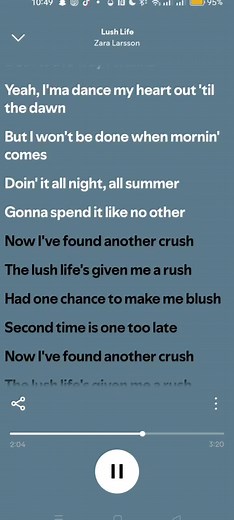 Lush Life - Zara Larsson #zaralarsson #fyp #fy #spotify #lyrics @Zara Larsson