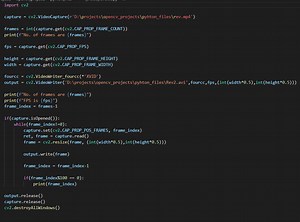 Reverse play of video using OpenCV