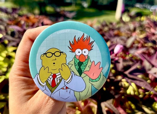 FREE Muppets Brew-Wing Lab Stickers & Buttons at EPCOT