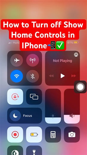 How to Turn on Show Home Controls in IPhone📲✅ #tipsandtricks #iphone #control #home #tutorial