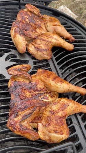 Cornish hens charcoal grilled #bbq