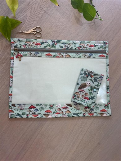 Clear Vinyl Front Project Bag: Needlepoint, Cross Stitch and Craft Organizer - Etsy