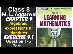 ml aggarwal class 8 maths chapter 9 (Algebraic expressions & Identities) exercise 9.1 question 1-5