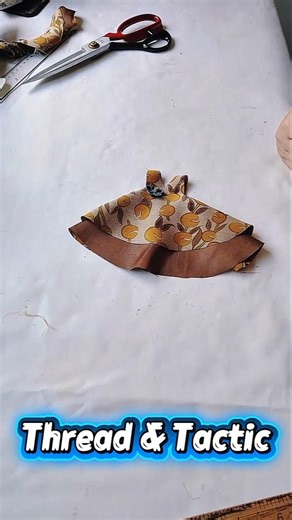 DIY Miniature Dress Making! 👗✨ Creative Sewing Tactic#diy #lyricsvideo #sewing #shortvideo #shorts