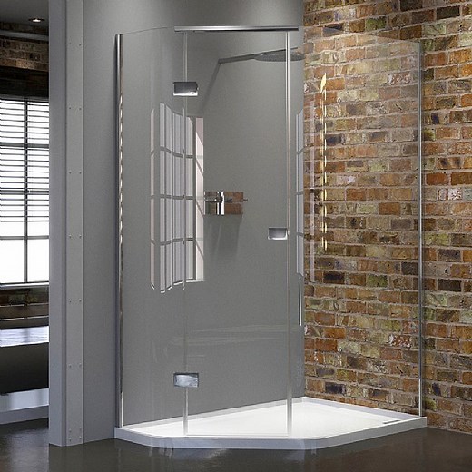 Matki Illusion Quintesse Corner Shower Enclosure with Integrated Tray