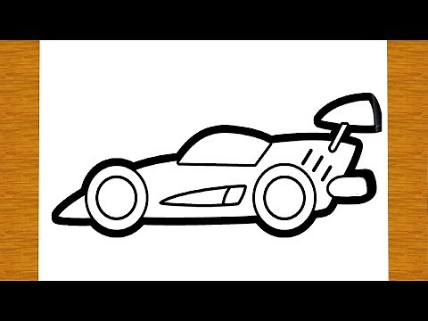 COMMENT DESSINER UNE VOITURE DE COURSE FERRARI MERCEDES | Dessins faciles