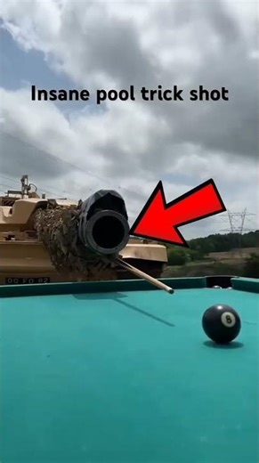 Snooker shot with a TANK 🤯