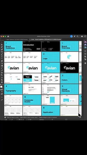 How to create Brand Guidelines - with 1 click #guideit #adobeillustrator