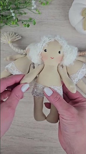 Fabric Doll Sewing Process | PDF Pattern & Tutorial (16 cm) #diy #pdfsewingpatterns