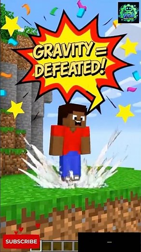 AI Minecraft Hacks Safe Water Drop Trick #minecraft #veo3 #shorts