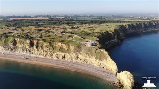 Drone Flight Over Pointe du Hoc, Normandy France