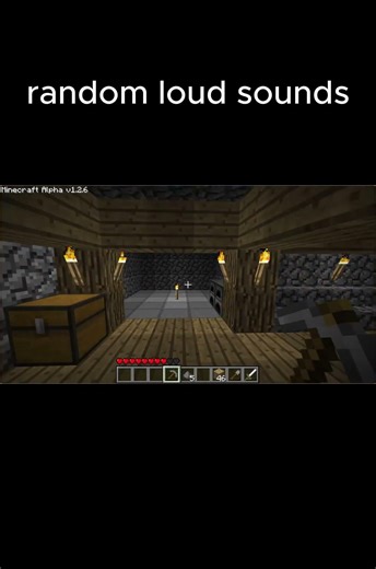 random loud sounds #minecraft #minecraftalpha