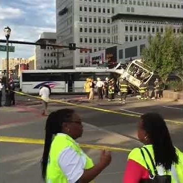 Two-bus NJ Transit crash in Newark