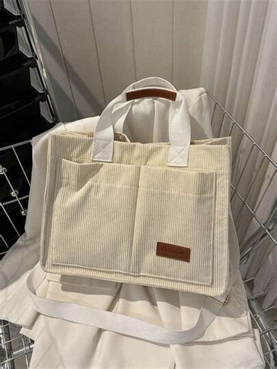 Floral Bliss Bag Summer Fresh And Fashionable Practical Tote Bag, Crossbody Bag, Mommy Bag, Spring Outing Lunch Bag, Large Capacity Handbag, Briefcase, Document Bag, Preppy Book Bag For Book Week, Large School Tote Bag, Multiple Compartments, Perfect For Beach, School, Work & Daily Use, Tote Bags For Women, College Essentials | SHEIN