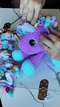 Assemble a Crochet Plush Unicorn with Me #crochet #amigurumi