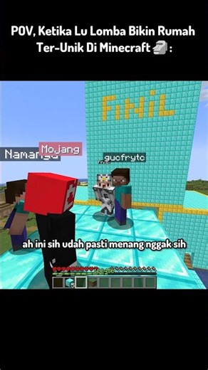 POV, When You Compete to Build the Most Unique House in Minecraft
