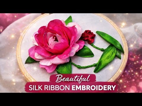 Turning Satin into a Rose 🌹 | Ribbon Embroidery Magic | Elegant Ribbon Rose |From ribbon to rose