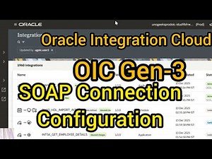 How to create SOAP connection in OIC Gen-3