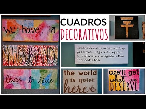 DIY! Decora con Frases ❤ Cuadros fáciles & Originales