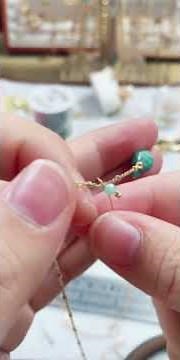 Bracelet with Turquoise Beads & Shell Pendant! 🌊💙