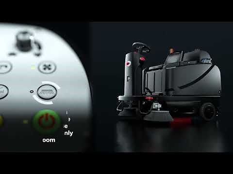 Viper ROS1300 Ride-On Floor Sweeper – demonstration video
