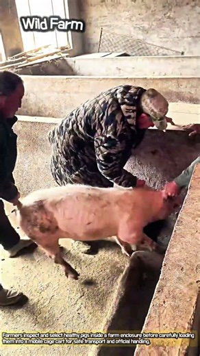 Detailed Look at the Pig Selection Process on the Farm #worker #process #piglet #livestock #farm