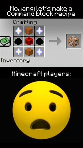 Command block recipe #minecraft
